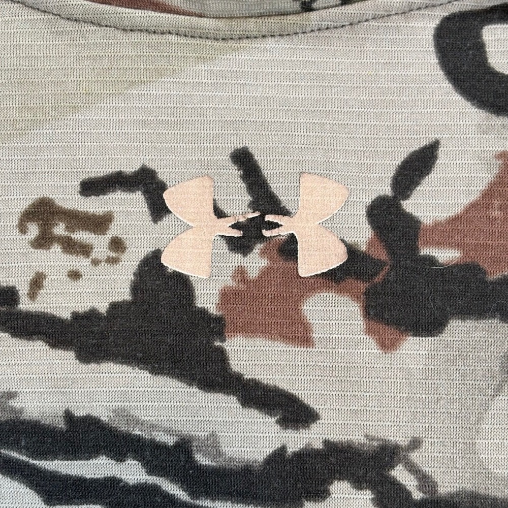 Under Armour Threadborne HeatGear Ridge Reaper Camo T-Shirt Womens XL Fitted - Picture 3 of 5